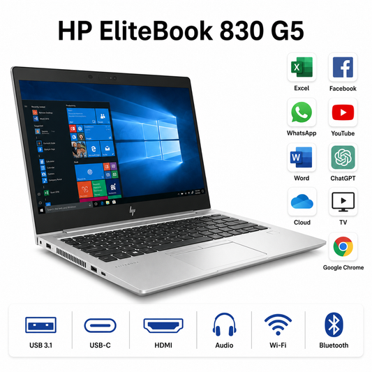 HP EliteBook 830 G5 Poleasingowy / 13.3" FHD / i5-8250U / 16GB / 256GB SSD / Windows 11