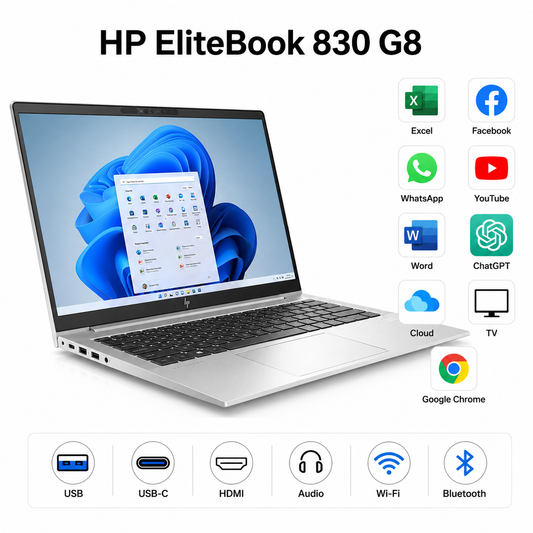 HP EliteBook 830 G8 / i5 / 16GB RAM / 256GB SSD / 13,3” FHD / Windows 11