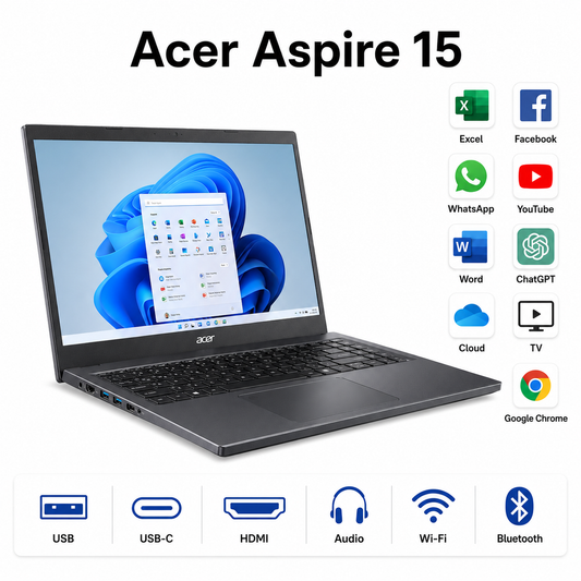 Acer Aspire 15 i5-8250U 8GB RAM 256GB SSD GeForce 940MX Windows 11