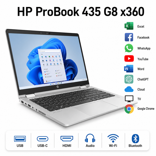 HP ProBook 435 G8 x360 13,3" Touch Ryzen 5 5600U 16GB 256GB SSD
