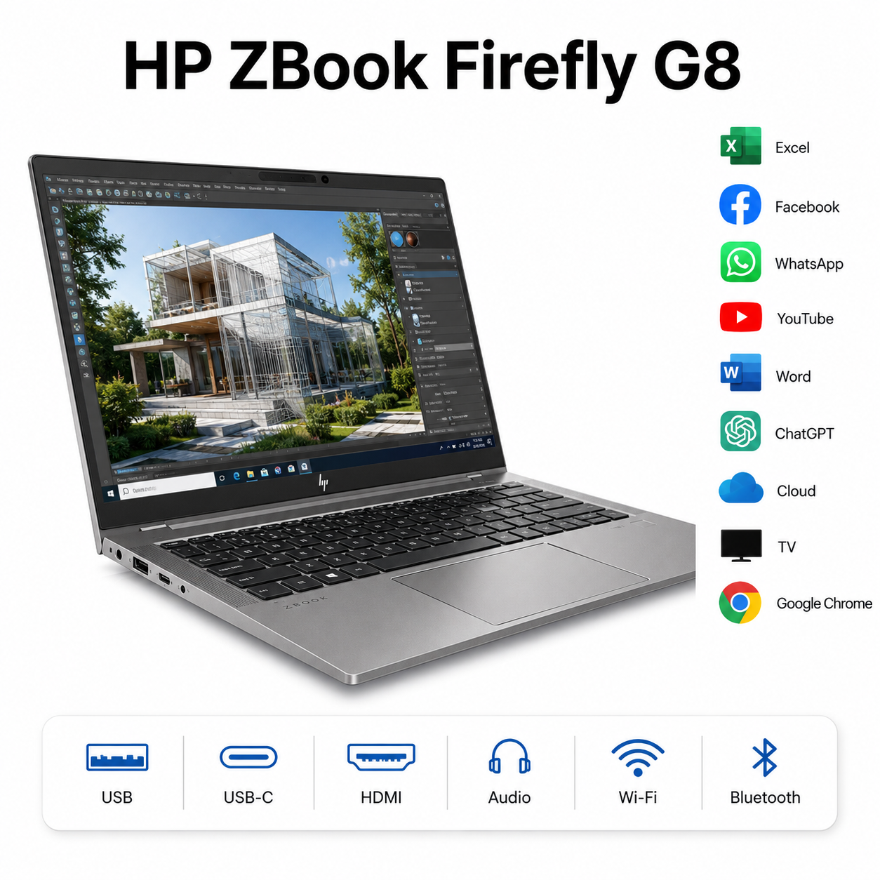 HP ZBook Firefly G8 15,6" i7-1165G7 16GB 512GB SSD NVIDIA T500 Windows 11