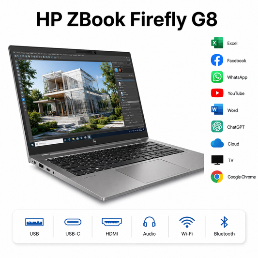 HP ZBook Firefly G8 15,6" i7-1165G7 16GB 512GB SSD NVIDIA T500 Windows 11