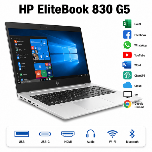 HP EliteBook 830 G5 13,3" FHD i5-7200U 16GB 256GB SSD Windows 11