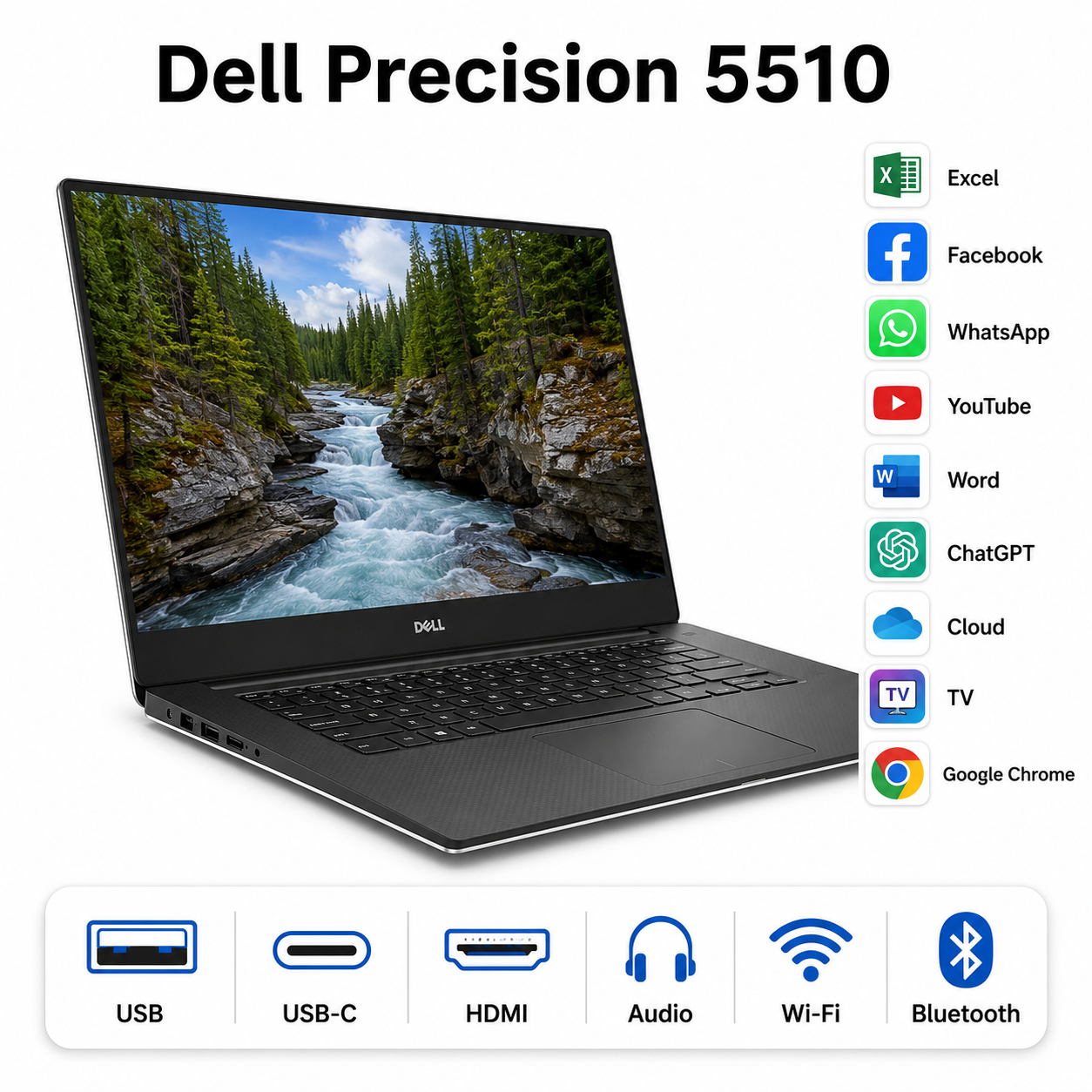 Dell Precision 5510 4K Touch i7-6820HQ 16GB 256GB SSD Quadro Windows 11