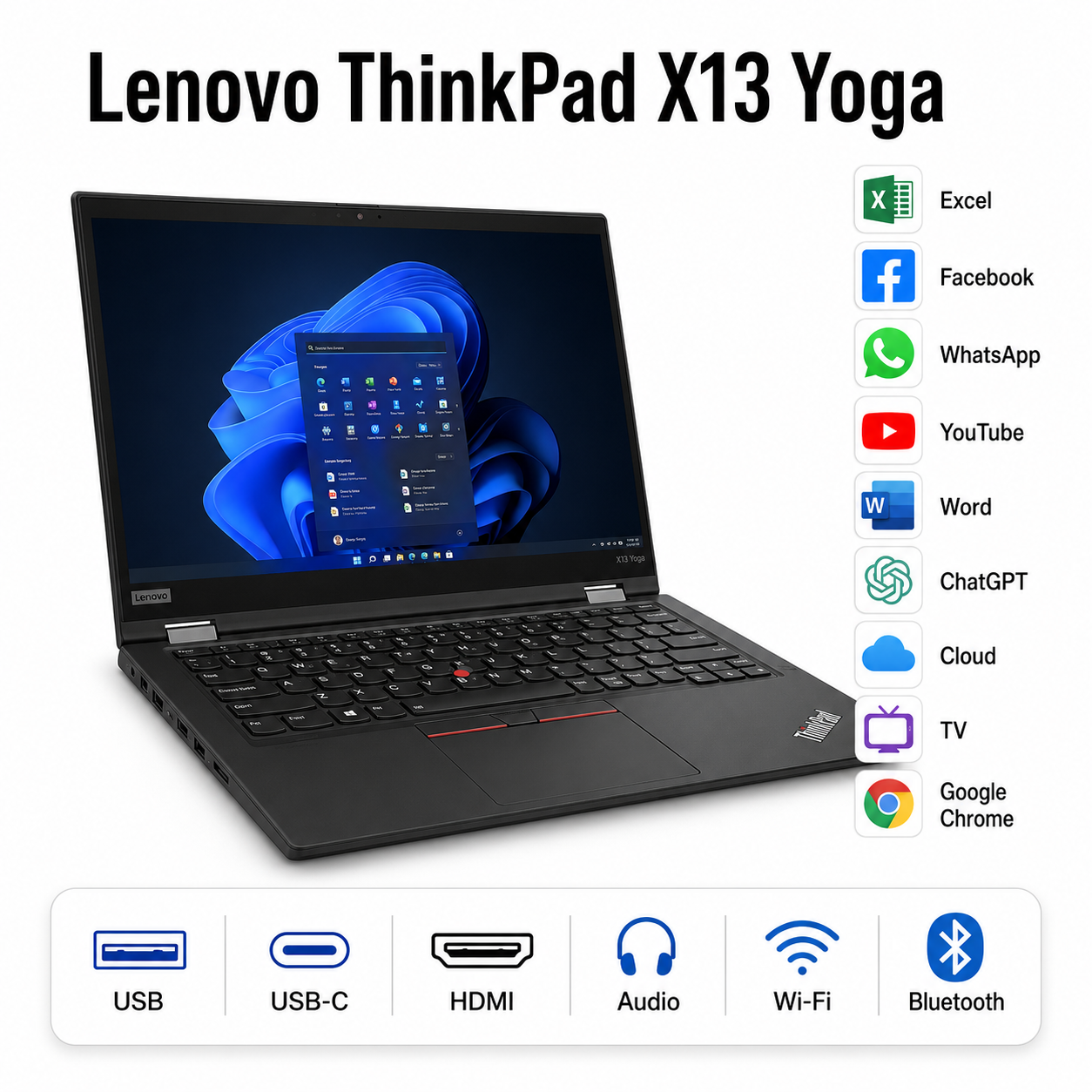 Lenovo ThinkPad X13 Yoga 2-in-1 13,3" i5-1145G7 16GB 256GB SSD Windows 11
